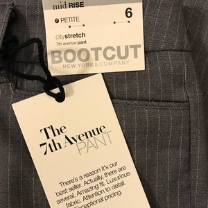 New York & Company Gray Pin Stripe Pants